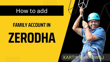 How to add family accounts in Zerodha ? View zerodha Family portfolio | family Portfolio analysis