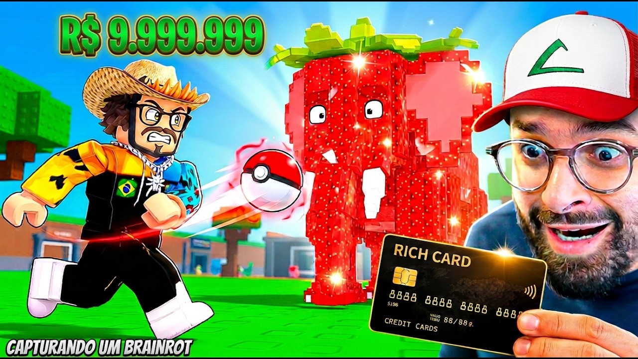 CAPTUREI O BRAINROT MAIS RARO DO CATCH A BRAINROT... 😱🔴
