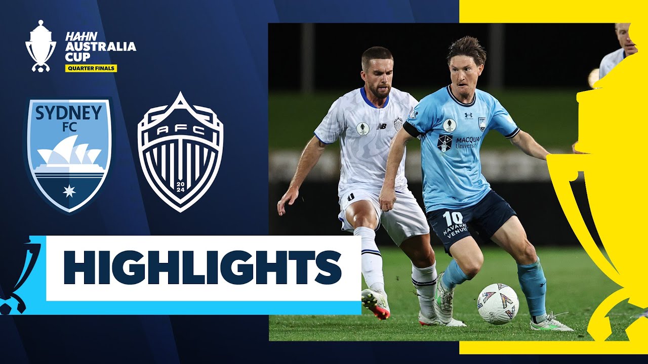 Sydney FC v Auckland FC | Highlights | Hahn Australia Cup 2025 Quarter Final