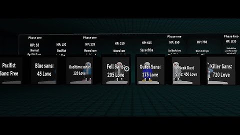 STARTER CHARACTERS SHOWCASE PART 1 | Cursed Sans Multiverse Battles | ROBLOX