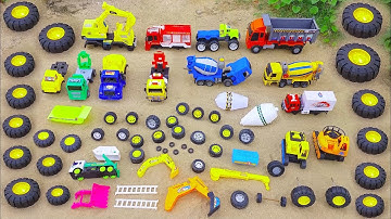 Lắp ráp Xe Cẩu Múc Cát, Xe Cứu Hỏa, Máy Xúc, Xe Chó Cứu Hộ, Xe Buýt, Xe Tải chở Đất, Ô Tô Đồ Chơi