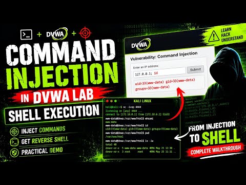 Command Injection in DVWA 🔥 | Shell Execution Explained | Ethical Hacking Lab