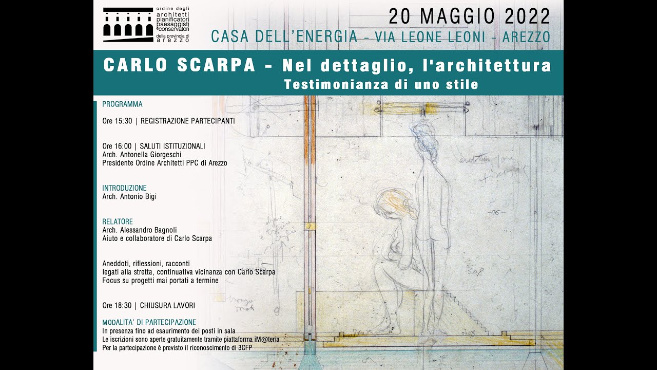 CARLO SCARPA - Nel dettaglio, l'Architettura. Testimonianza di uno stile