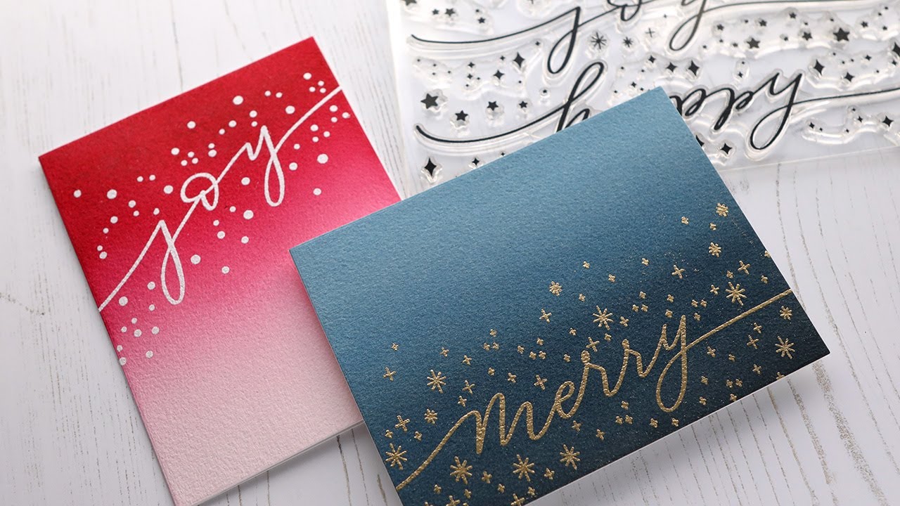 Holiday Card Series 2020 - Day 8 - Clean & Simple Watercolor Cards ...