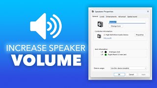 How to Increase Speaker Volume in Windows 11 Laptop