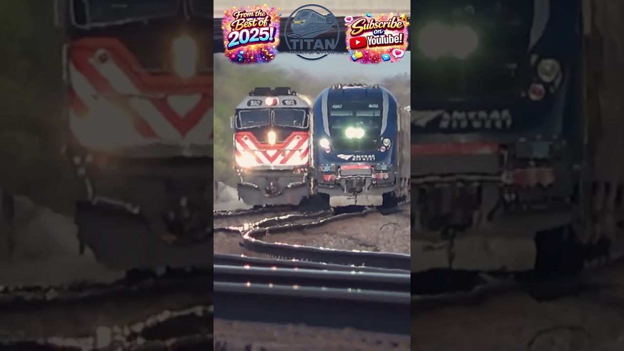 Amtrak Speeds Past Metra in Rare Double Passenger Train Moment 