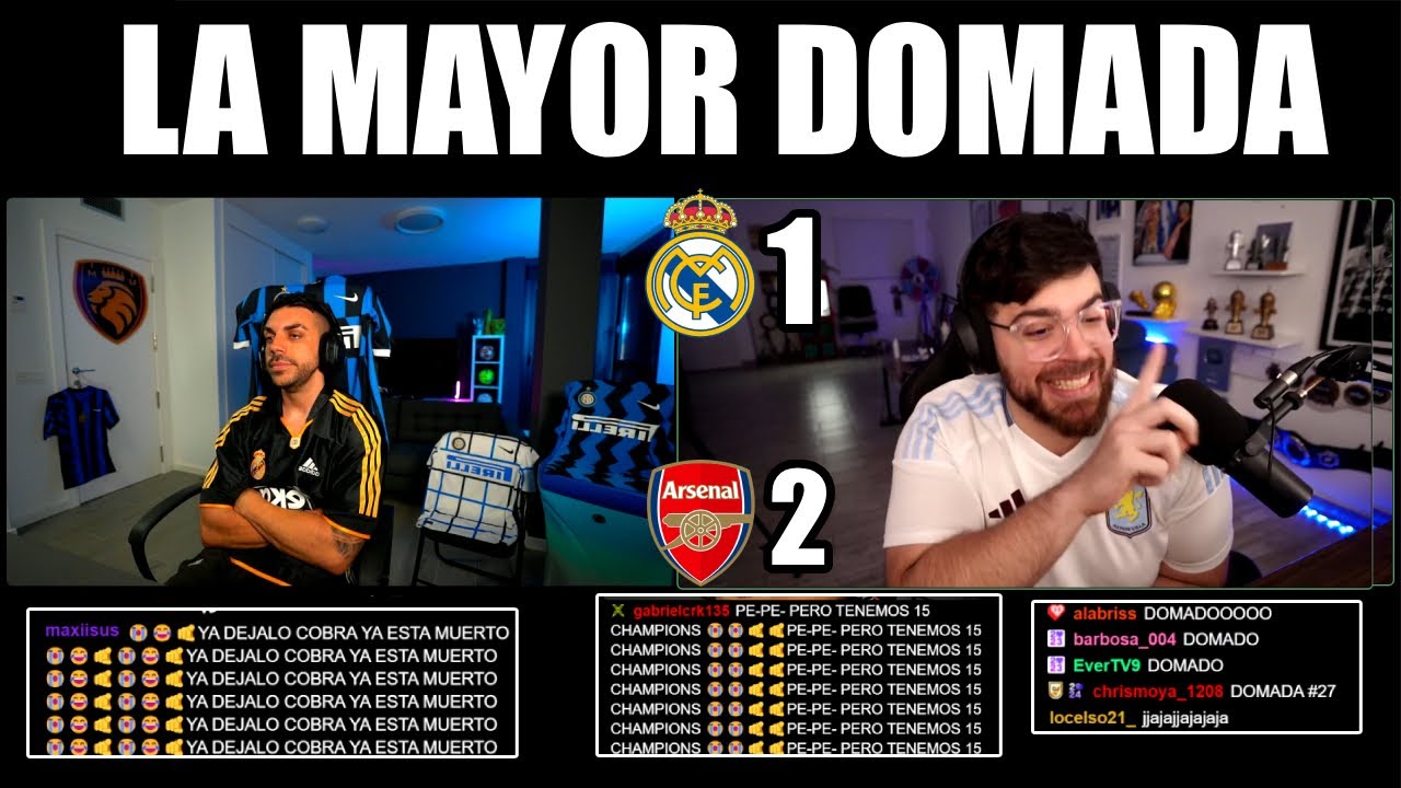 LA MAYOR DOMADA DE LA COBRA A DjMaRiiO DE LA HISTORIA | REAL MADRID 1-2 ARSENAL