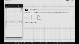 Bluebook SAT Math: Solving Triangle Cosine Geometry/Trigonometry Problems Explained!