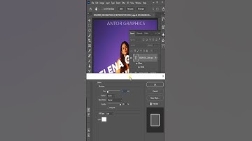 🔥 Outline Text Effect in Photoshop #shorts #viral #photoshop #viralvideo #shortvideo #trending