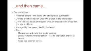 Business Organizations   Introduction