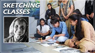 Shikha's Art Institute | Sketching Classes | Portrait Work | part 2 | by shikha sharma