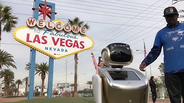 Sanbot Dances in Las Vegas