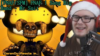 (springtrap is smelly as usual) FNAF 1 Song Big Band Version - Mr Suit - GoronGuyReacts