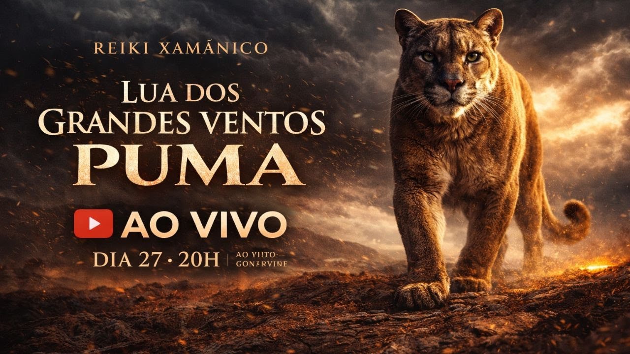 Reiki Xamânico Ao Vivo | Lua dos Grandes Ventos | Ativação do Puma para Fortalecimento Emocional