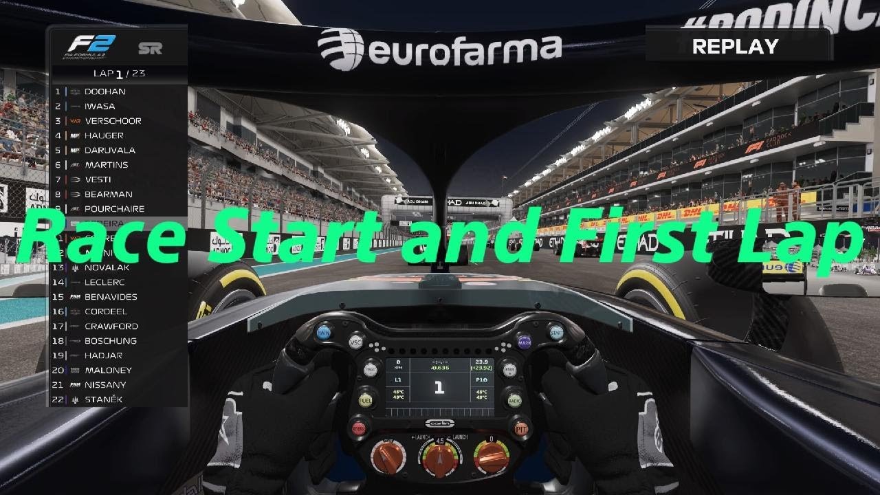 F2 Racing Game F2 Race Start and First Lap. - YouTube