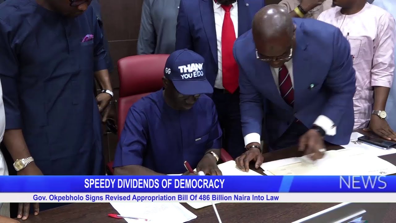 Gov Okpebholo Signs Revised Appropriation Bill Of 486 Billion Naira gov-okpebholo-signs-revised-appropriation-bill-of-486-billion-naira