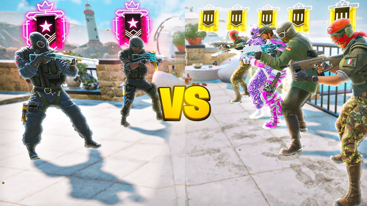 CAN 2 Champions BEAT 5 Golds in Rainbow Six Siege - YouTube