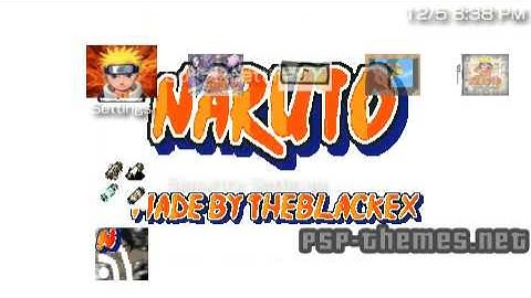 PSP Theme Naruto Theme Made by TheBlackEx PSP-Themes.NET