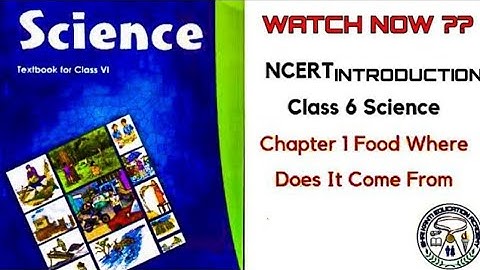 Food : Where Does It Come From || Class 6 NCERT Chapter 1 || Fully Explained Understand For Lifetime