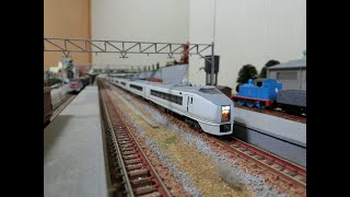 KATO 651系スーパーひたち 旧ロット11両フル編成 室内灯なし ライトLED化ジャンク品 走行テスト