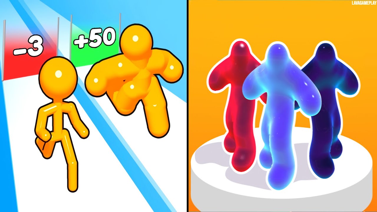 Tall Man Run vs Blob Runner 3D
