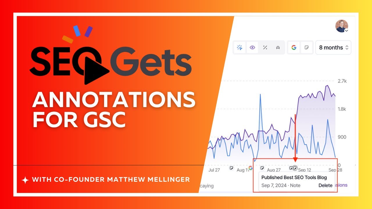 Annotations & Core Updates for Google Search Console