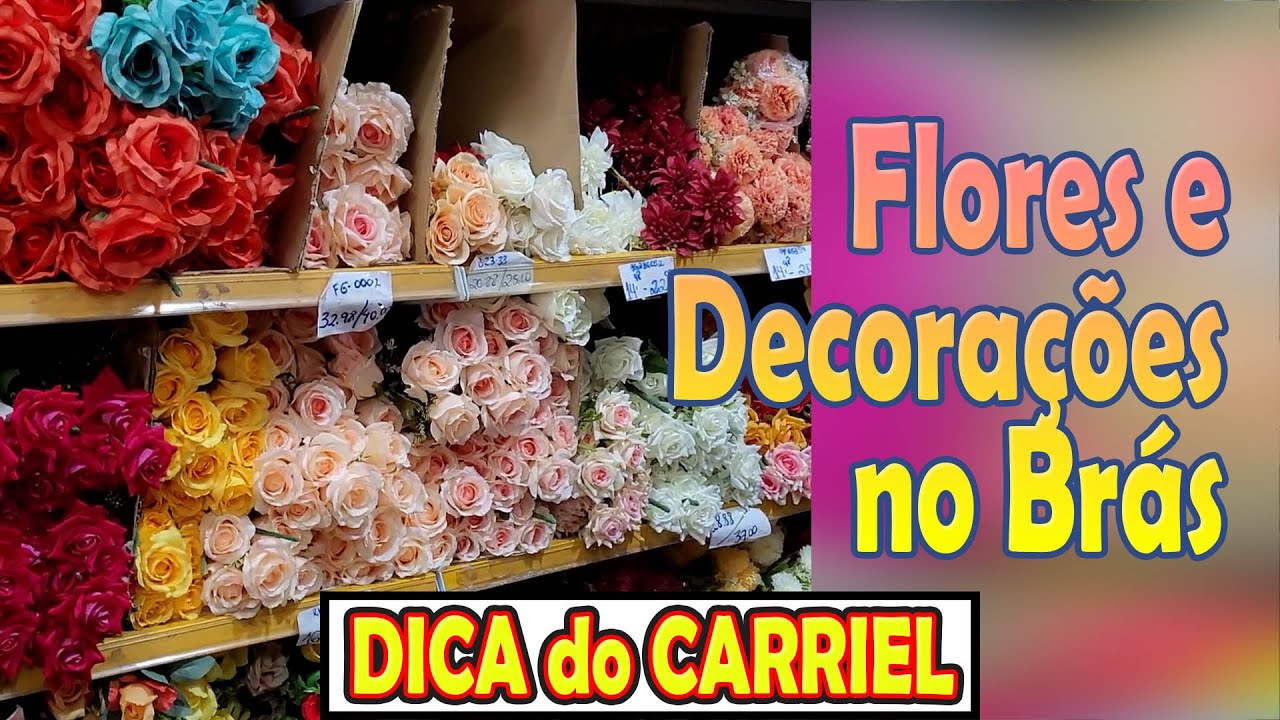 Onde encontrar flores artificiais e decorações no Brás SP ⭐ - YouTube