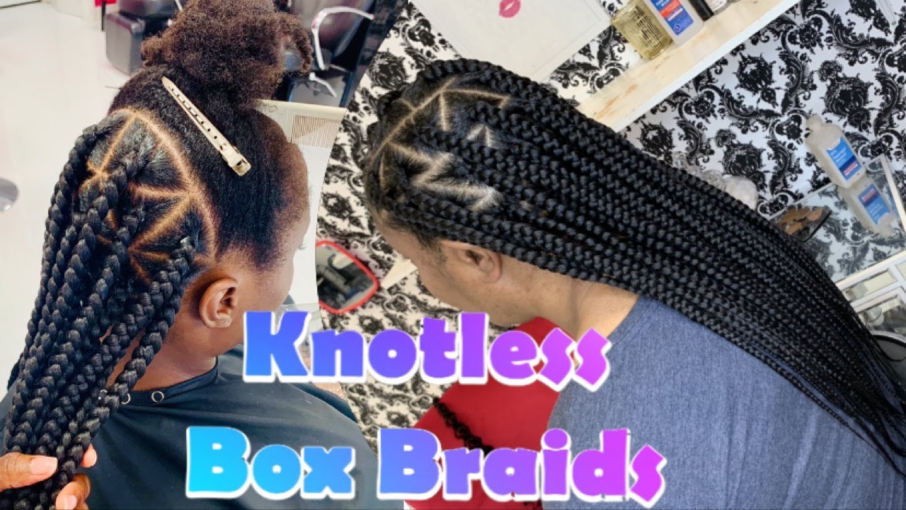 Knotless Box Braids - YouTube