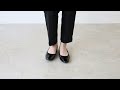 ふわカル スクエアトゥ バレエシューズ