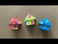 Origami house box  how to make a paper house box