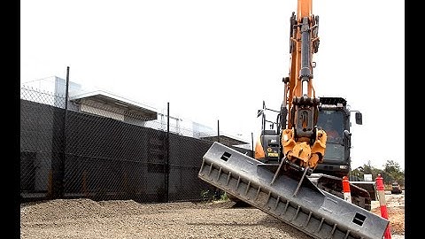 eiengineering Excavator Grader Blade on a Case CX145C Excavator