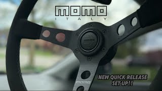 MOMO Prototipo Black Edition Quick Release Install (With working horn!) | 2002 RSX