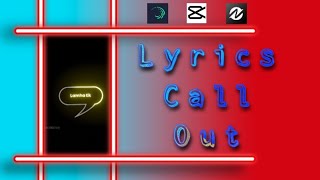 Lyrics Call Out Editing | Alight Motion, Capcut & Node App | Lyrics Tutorial | D¢ ¢reation | screenshot 4