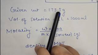 Questions on Molarity and Molality | Part-2 |
