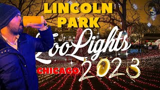 Lincoln Park Zoo Lights 2023|| 🎄 4K ☃️ Spectacular ||Holiday Light Show Chicago Lights At Lincoln Park Zoo Chicago