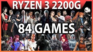 AMD RYZEN 3 2200G | 84 GAMES Benchmark