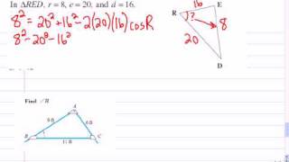 Mr Joyce Math 11 - Sine and Cosine Law III