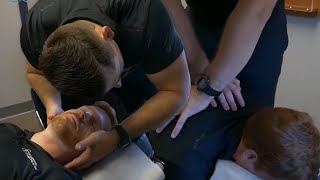 Dr. Alec Adjusts Dr. Warren │ Internship Opportunities at Kalkstein Chiropractic