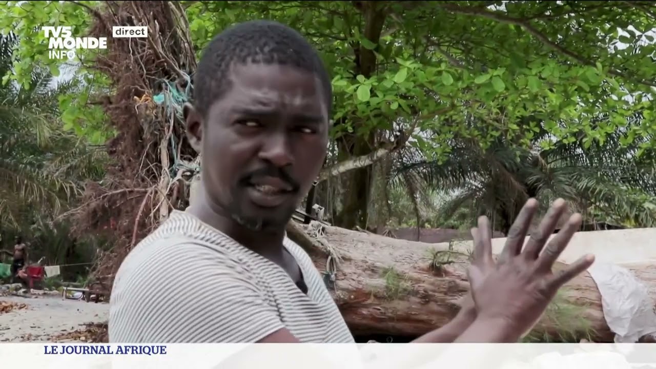 Gabon : érosion marine