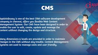 CRM software development company in Chennai | Apple Infoway News