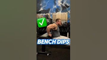 Tricep bench dips | Exercise Explanation