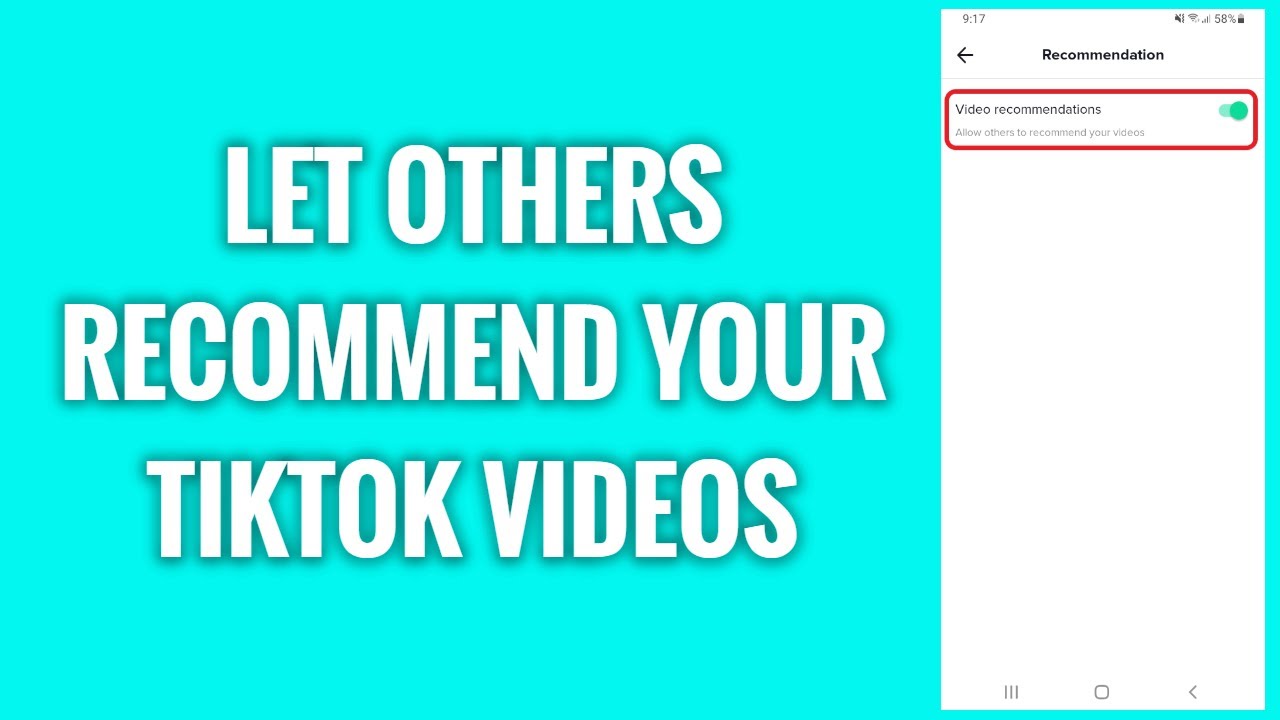 how-to-let-others-recommend-your-tiktok-videos-youtube
