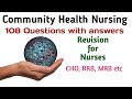 Community Health Nursing || Community Health Officer MCQs || Community Health || CHO