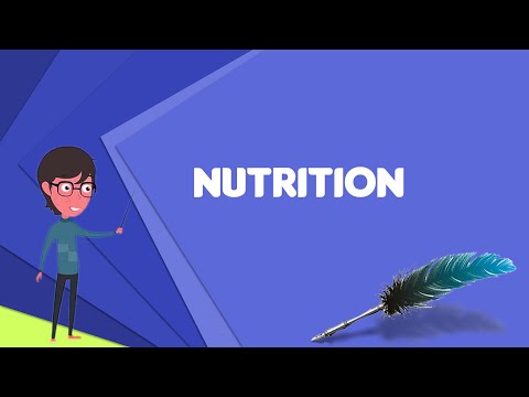 What is Nutrition? Explain Nutrition, Define Nutrition, Meaning of Nutrition
