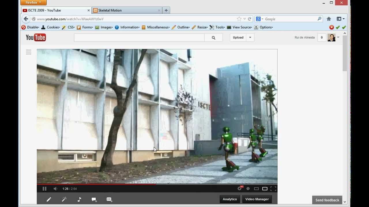 Web Parser and Animation Player for BVH Motion Capture