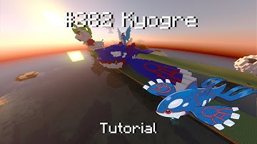 READ DESCRIPTION How to build a pokemon kyogre statue in Minecraft (tutorial)