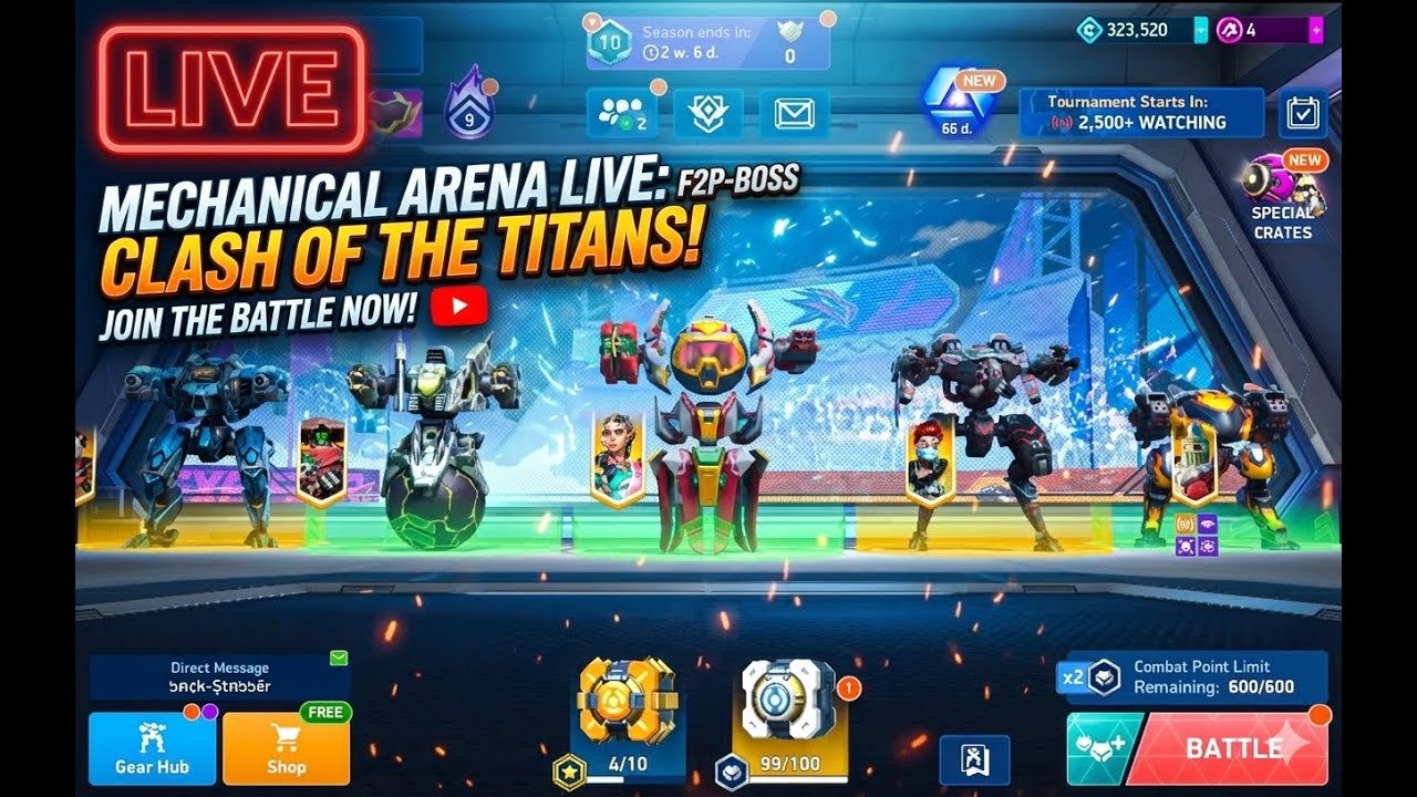 MECH ARENA LIVE 🔴 | Intense PvP Battles | Nomad • Surge • Eclipse | Road to Pro 💥