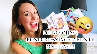 20 incoming POSTCROSSING postcards on the same day!!!!!! Crazy!!!!!