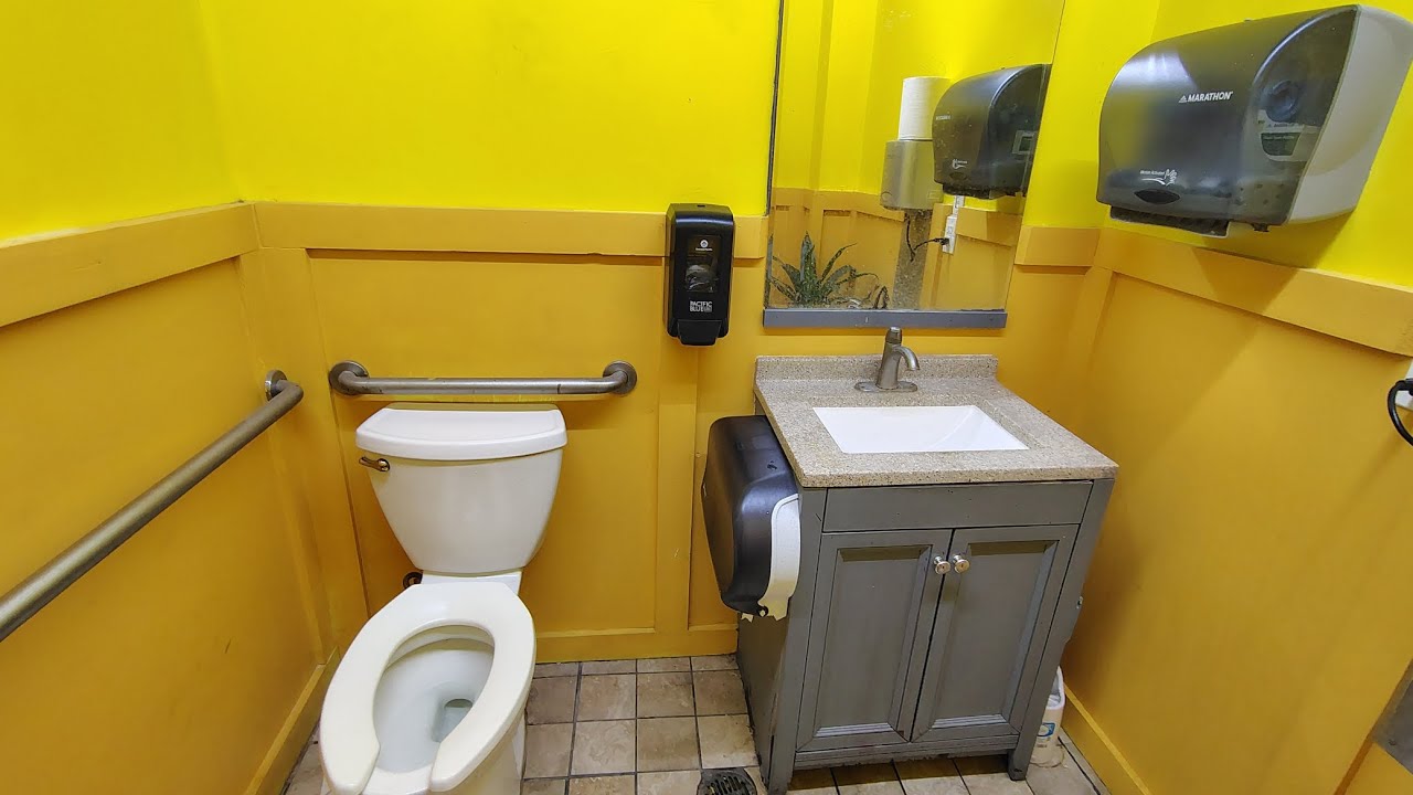 [1158] Shell Gas station Unisex Restroom Full Shoot! - YouTube