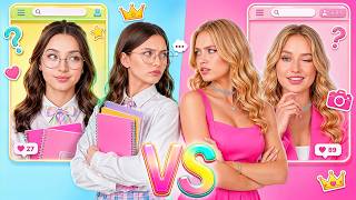 Deux filles se disputent un Popular Boy ! Shy Kpop Nerd vs College Queen !